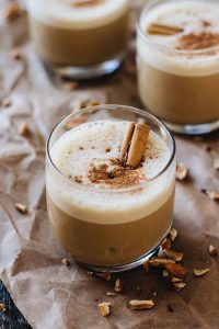 Serve Thanksgiving-Themed Drinks: maple pecan pie latte